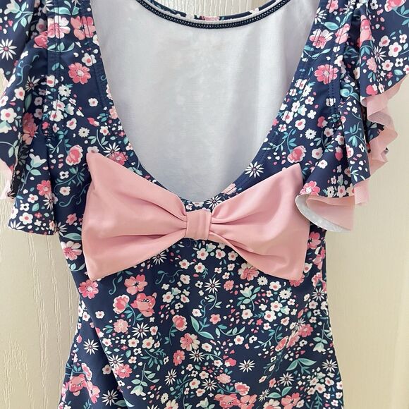 Rufflebutts Butterfly Sleeve One Piece Swimsuit Moonlit Meadow Girls Size 10 - Picture 13 of 14